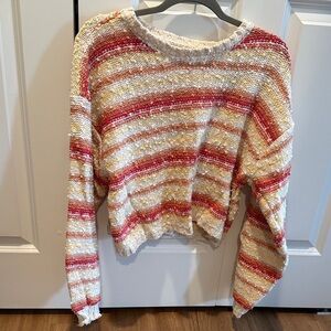 Pink Lily Multicolor Striped Sweater